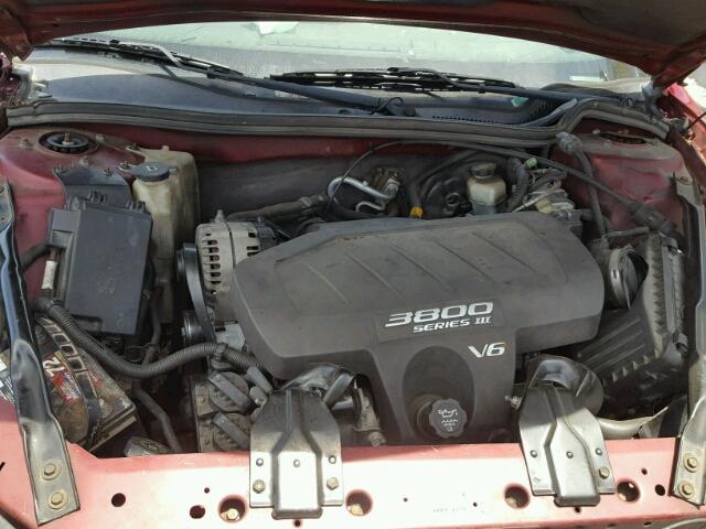 2G2WS522041123134 - 2004 PONTIAC GRAND PRIX წითელი ფოტო 7