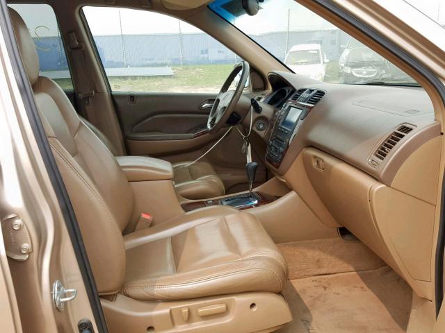 2HNYD18681H001555 - 2001 ACURA MDX TOURIN BEIGE photo 5