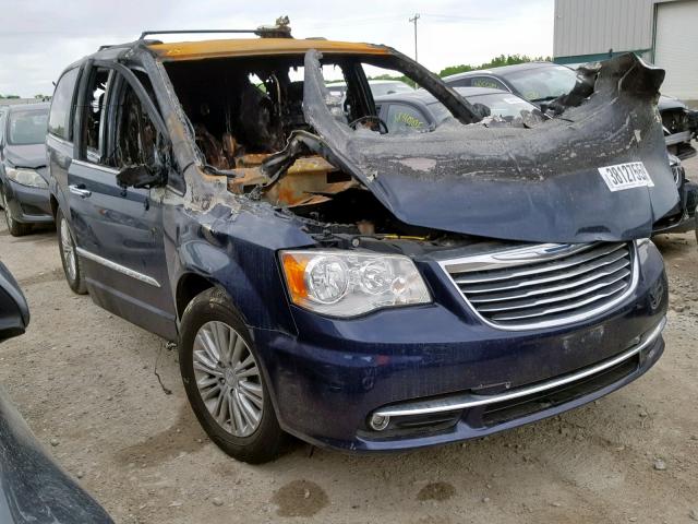 2C4RC1CG2FR547587 - 2015 CHRYSLER TOWN & COU BLUE photo 1