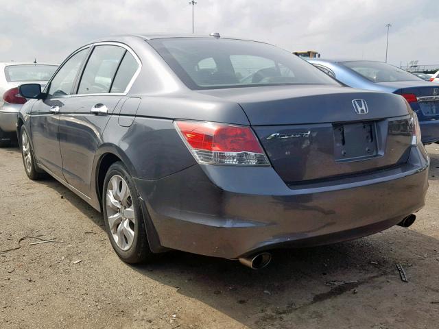 1HGCP3F84AA031238 - 2010 HONDA ACCORD EXL GRAY photo 3