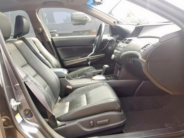 1HGCP3F84AA031238 - 2010 HONDA ACCORD EXL GRAY photo 5