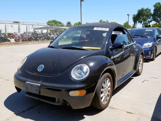 3VWCM31Y95M317316 - 2005 VOLKSWAGEN NEW BEETLE შავი ფოტო 2