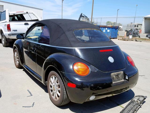 3VWCM31Y95M317316 - 2005 VOLKSWAGEN NEW BEETLE შავი ფოტო 3