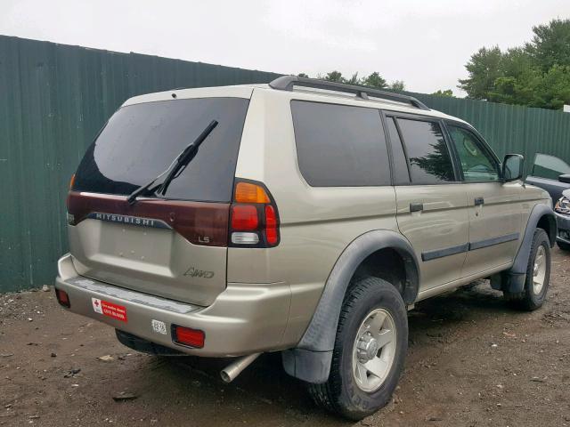 JA4MT21H63J008430 - 2003 MITSUBISHI MONTERO SP TAN photo 4