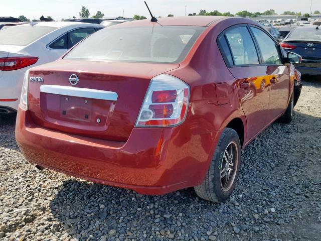 3N1AB6AP6AL631517 - 2010 NISSAN SENTRA 2.0 RED photo 4