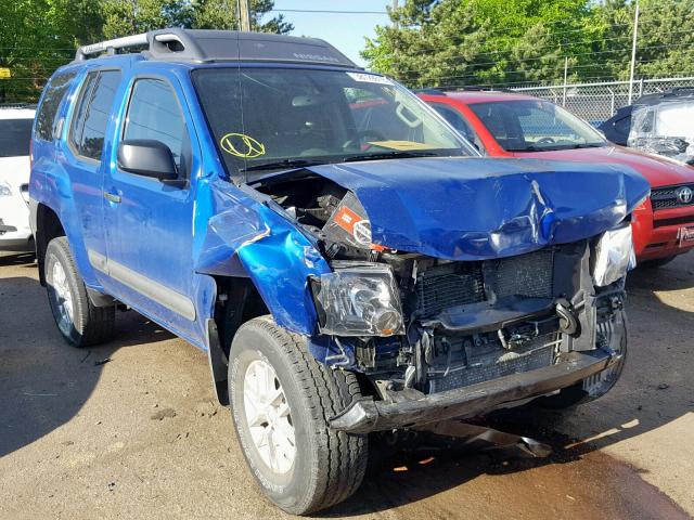 5N1AN0NW3EN802793 - 2014 NISSAN XTERRA X BLUE photo 1