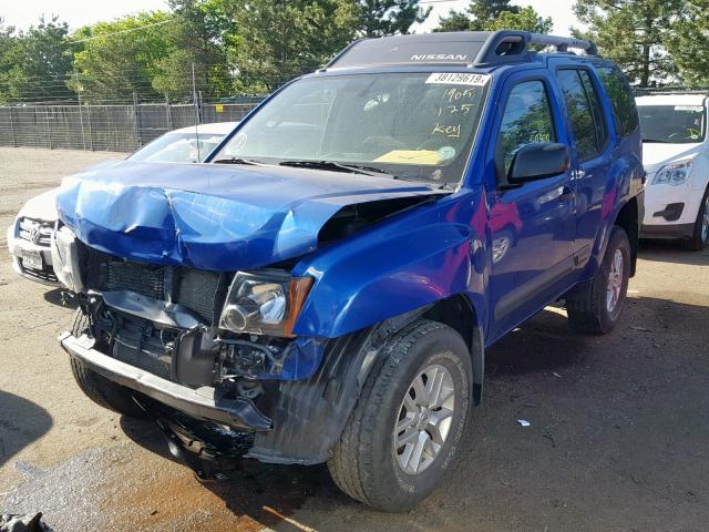 5N1AN0NW3EN802793 - 2014 NISSAN XTERRA X BLUE photo 2