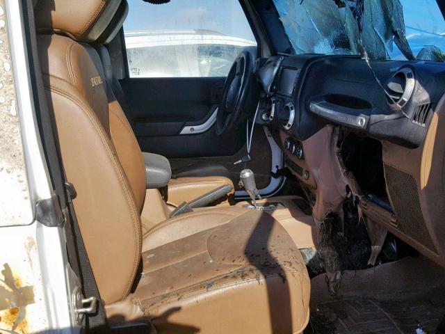 1C4AJWBG2EL260081 - 2014 JEEP WRANGLER S თეთრი ფოტო 5