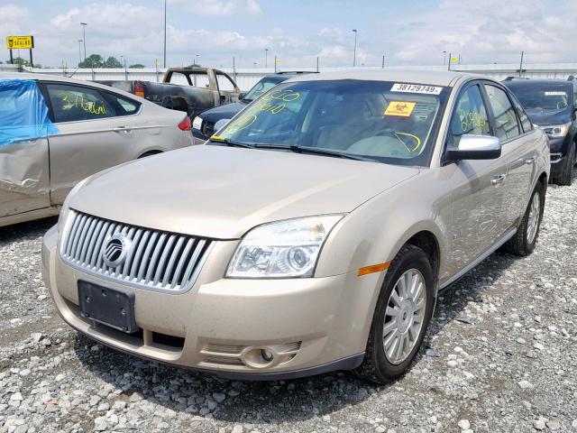 1MEHM40WX8G614459 - 2008 MERCURY SABLE LUXU GOLD photo 2