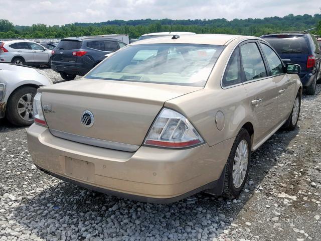 1MEHM40WX8G614459 - 2008 MERCURY SABLE LUXU GOLD photo 4