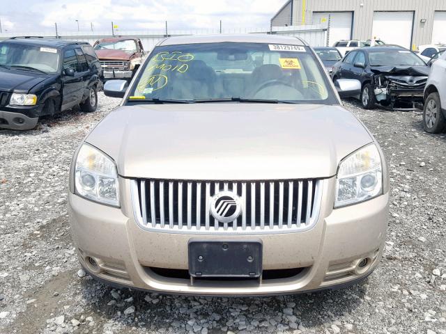 1MEHM40WX8G614459 - 2008 MERCURY SABLE LUXU GOLD photo 7