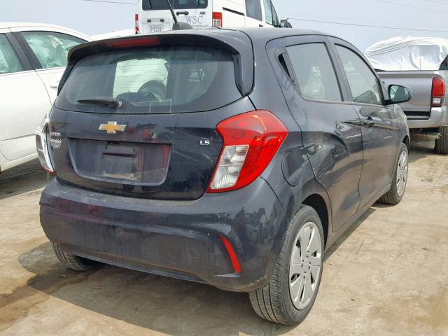 KL8CB6SA7GC616778 - 2016 CHEVROLET SPARK LS BLACK photo 4