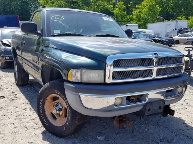 1B7HF16Z71S108196 - 2001 DODGE RAM 1500 GREEN photo 1