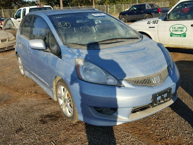 JHMGE88469S031730 - 2009 HONDA FIT SPORT BLUE photo 10