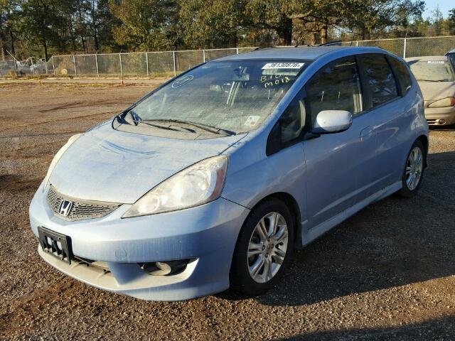 JHMGE88469S031730 - 2009 HONDA FIT SPORT BLUE photo 2