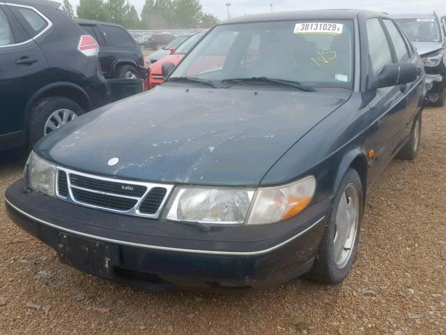 YS3DF58N0T2029304 - 1996 SAAB 900 SE TUR GREEN photo 2