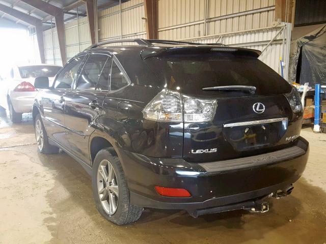 JTJHW31U460025638 - 2006 LEXUS RX BLACK photo 3