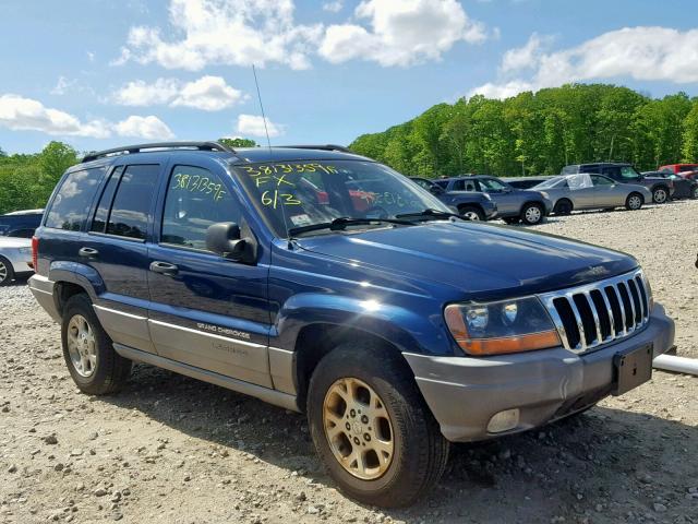 1J4GW38N72C211061 - 2002 JEEP GRAND CHER BLUE photo 1