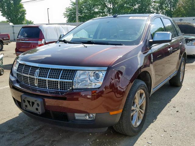 2LMDJ8JC5ABJ30037 - 2010 LINCOLN MKX BROWN photo 2