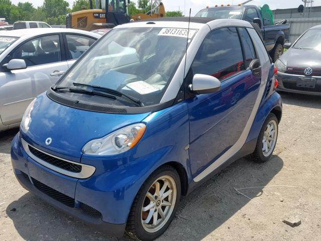 WMEEK31X88K083563 - 2008 SMART FORTWO PAS 蓝色 照片 2