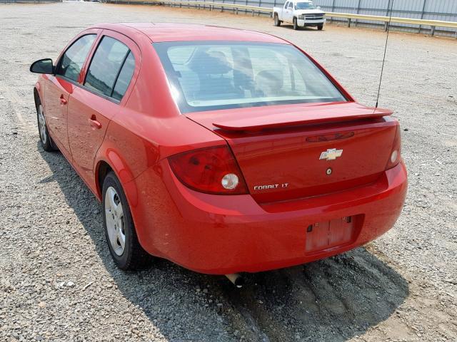 1G1AL55F777138568 - 2007 CHEVROLET COBALT LT RED photo 3