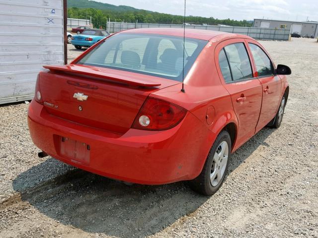 1G1AL55F777138568 - 2007 CHEVROLET COBALT LT RED photo 4