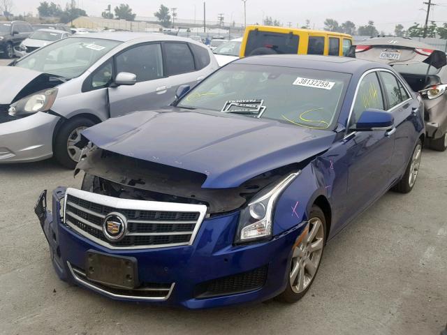 1G6AB5RA0D0164204 - 2013 CADILLAC ATS LUXURY BLUE photo 2