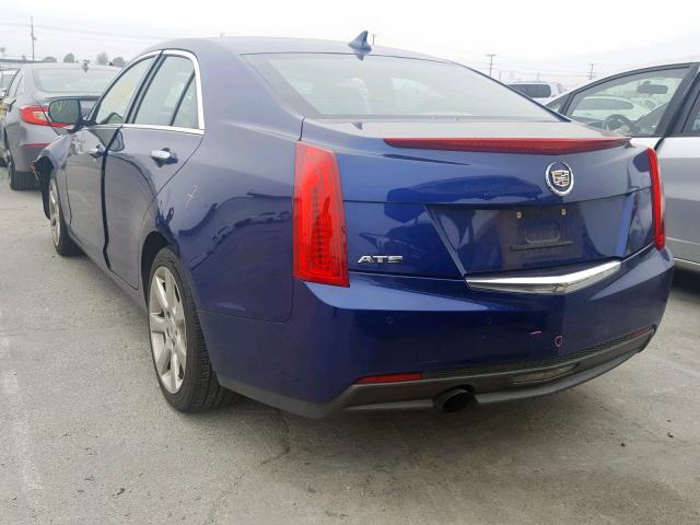 1G6AB5RA0D0164204 - 2013 CADILLAC ATS LUXURY BLUE photo 3