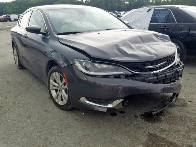 1C3CCCAB2FN602680 - 2015 CHRYSLER 200 LIMITE GRAY photo 1