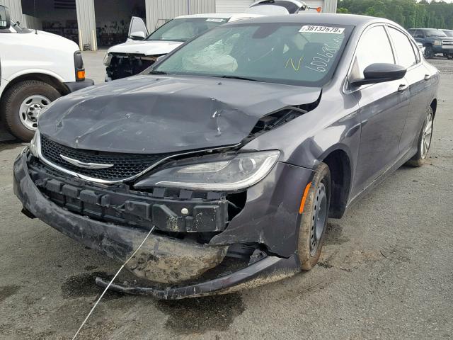 1C3CCCAB2FN602680 - 2015 CHRYSLER 200 LIMITE GRAY photo 2