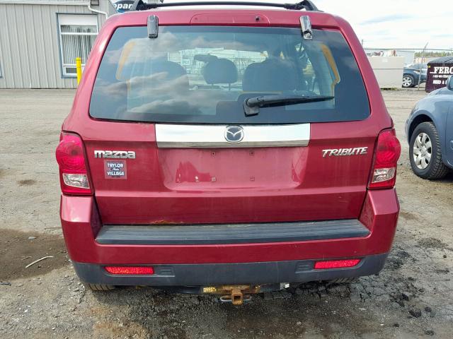 4F2CZ96178KM08471 - 2008 MAZDA TRIBUTE S RED photo 9