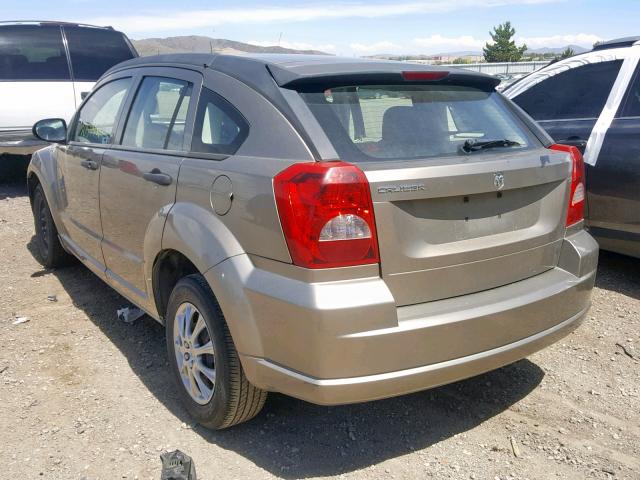 1B3HB28B98D757709 - 2008 DODGE CALIBER TAN photo 3