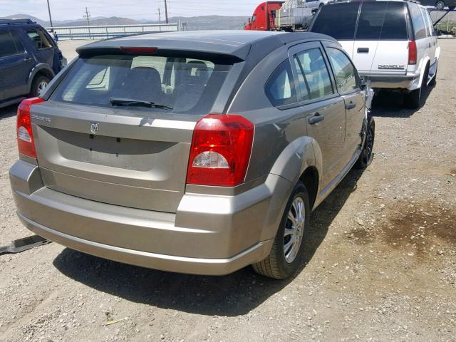 1B3HB28B98D757709 - 2008 DODGE CALIBER TAN photo 4