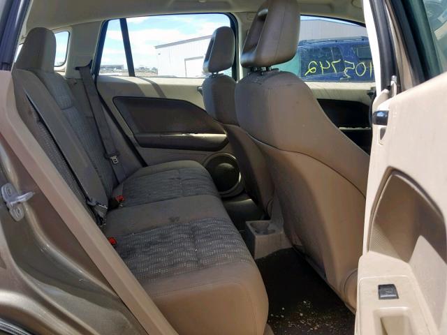 1B3HB28B98D757709 - 2008 DODGE CALIBER TAN photo 6