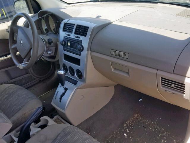 1B3HB28B98D757709 - 2008 DODGE CALIBER TAN photo 9