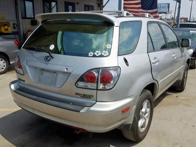 JTJHF10U910214333 - 2001 LEXUS RX 300 SILVER photo 4