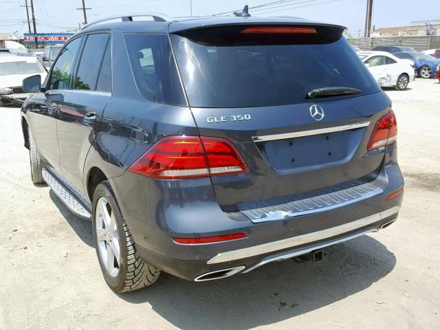 4JGDA5JBXGA672501 - 2016 MERCEDES-BENZ GLE 350 GRAY photo 3