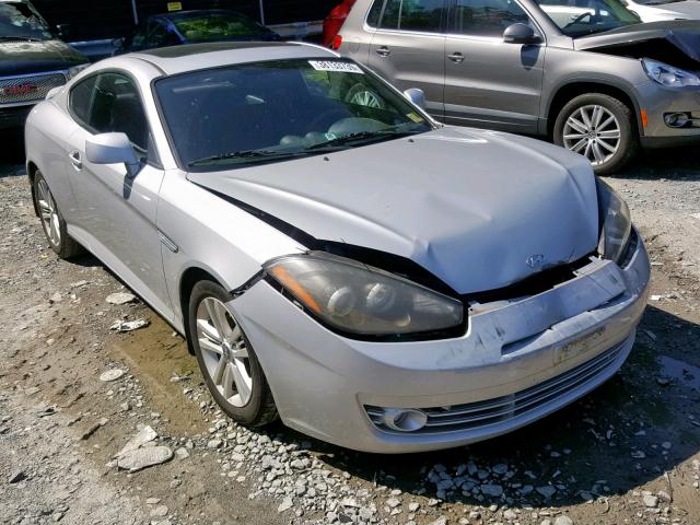 KMHHM66D18U282945 - 2008 HYUNDAI TIBURON GS SILVER photo 1