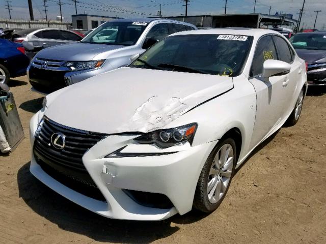 JTHBA1D26G5022832 - 2016 LEXUS IS 200T WHITE photo 2