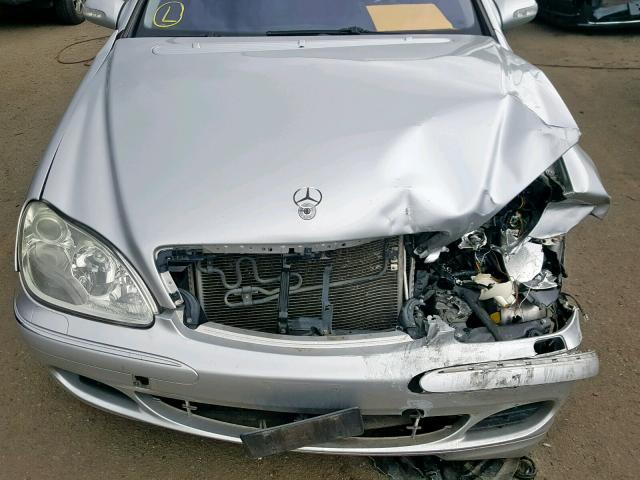 WDBNG83J84A396813 - 2004 MERCEDES-BENZ S 430 4MAT SILVER photo 7