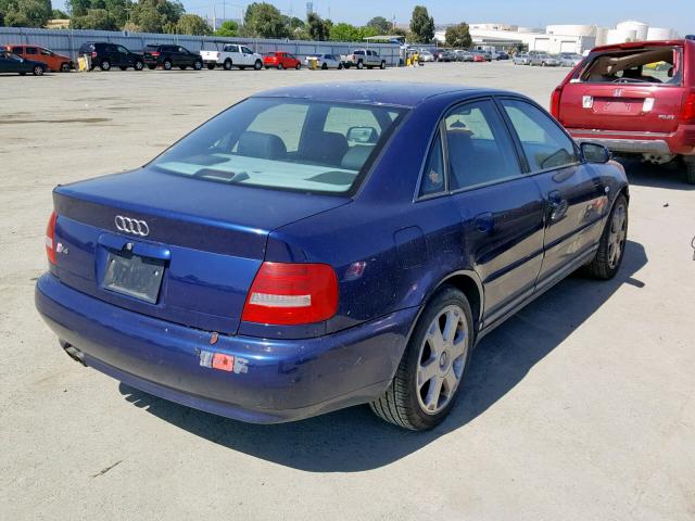 WAURD68D01A133288 - 2001 AUDI S4 2.7 QUA BLUE photo 4