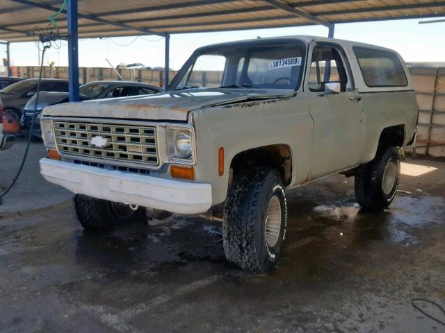 CKY185F132253 - 1975 CHEVROLET BLAZER GRAY photo 2