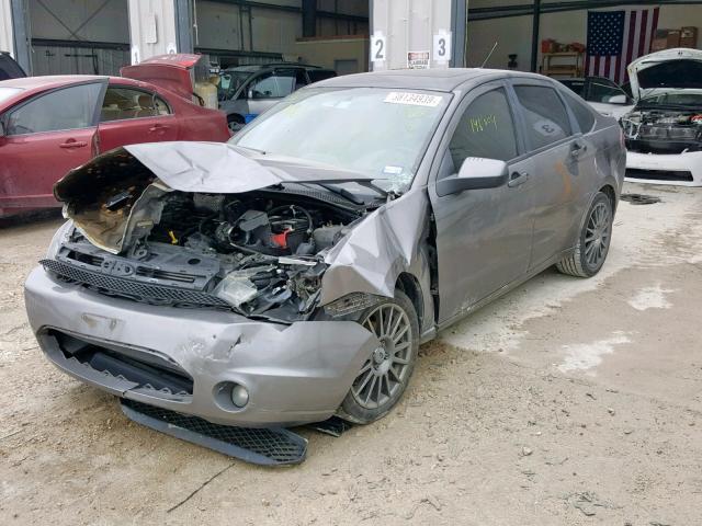 1FAHP3GN9BW130866 - 2011 FORD FOCUS SES GRAY photo 2