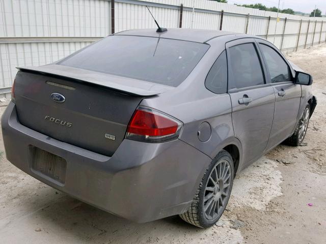 1FAHP3GN9BW130866 - 2011 FORD FOCUS SES GRAY photo 4