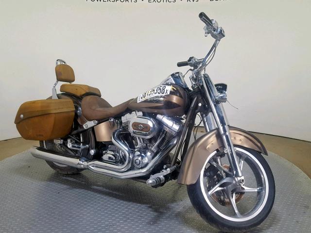 1HD1PY913CB955070 - 2012 HARLEY-DAVIDSON FLSTSE3 CV BROWN photo 2