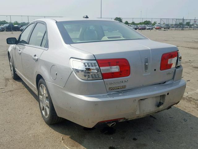 3LNHM26T28R632073 - 2008 LINCOLN MKZ SILVER photo 3