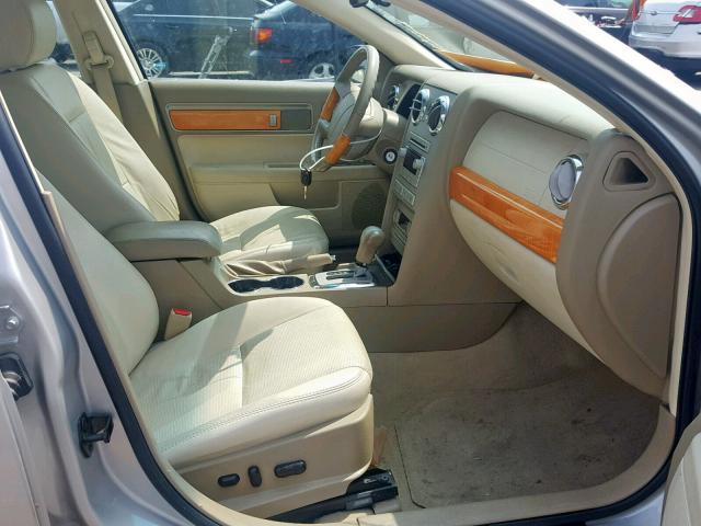 3LNHM26T28R632073 - 2008 LINCOLN MKZ SILVER photo 5