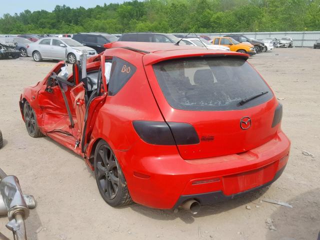 JM1BK343881793921 - 2008 MAZDA 3 HATCHBAC RED photo 3