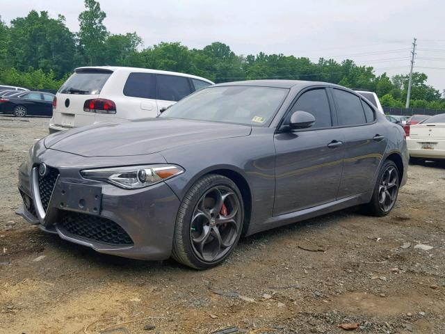 ZARFAEDN8H7532678 - 2017 ALFA ROMEO GIULIA Q4 GRAY photo 2