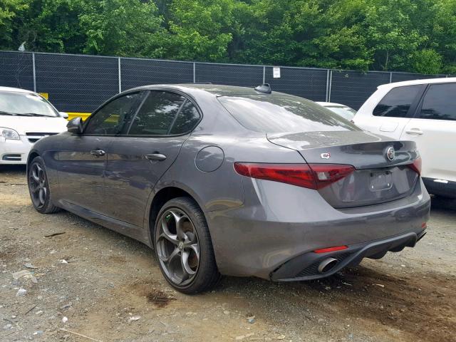 ZARFAEDN8H7532678 - 2017 ALFA ROMEO GIULIA Q4 GRAY photo 3